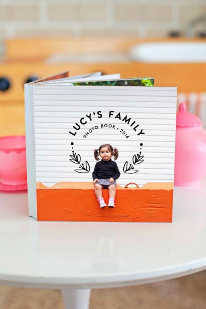 Awesome DIY Family Photo Board Book