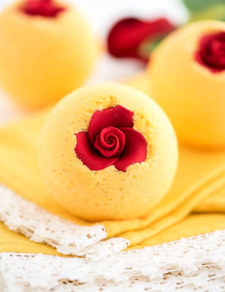 Beauty and the Beast Inspired Bath Bombs
