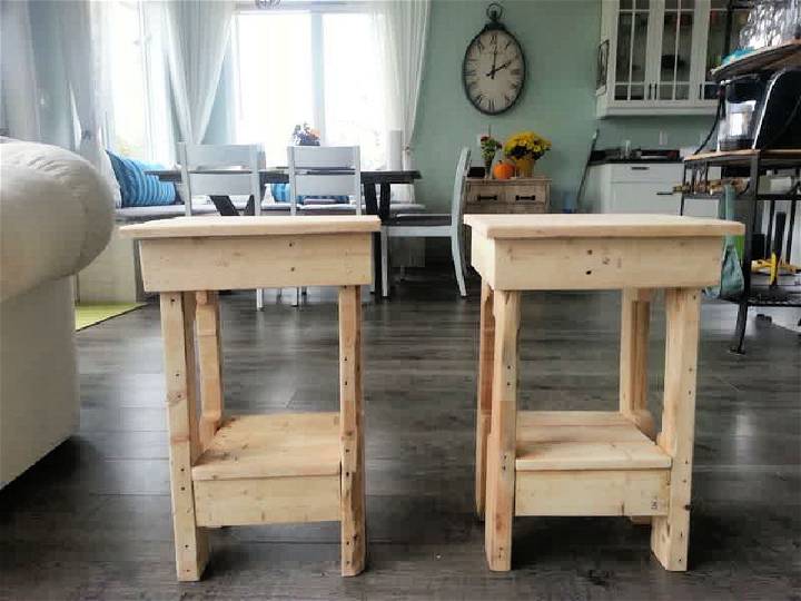 Build Your Own Pallet Wood End Tables