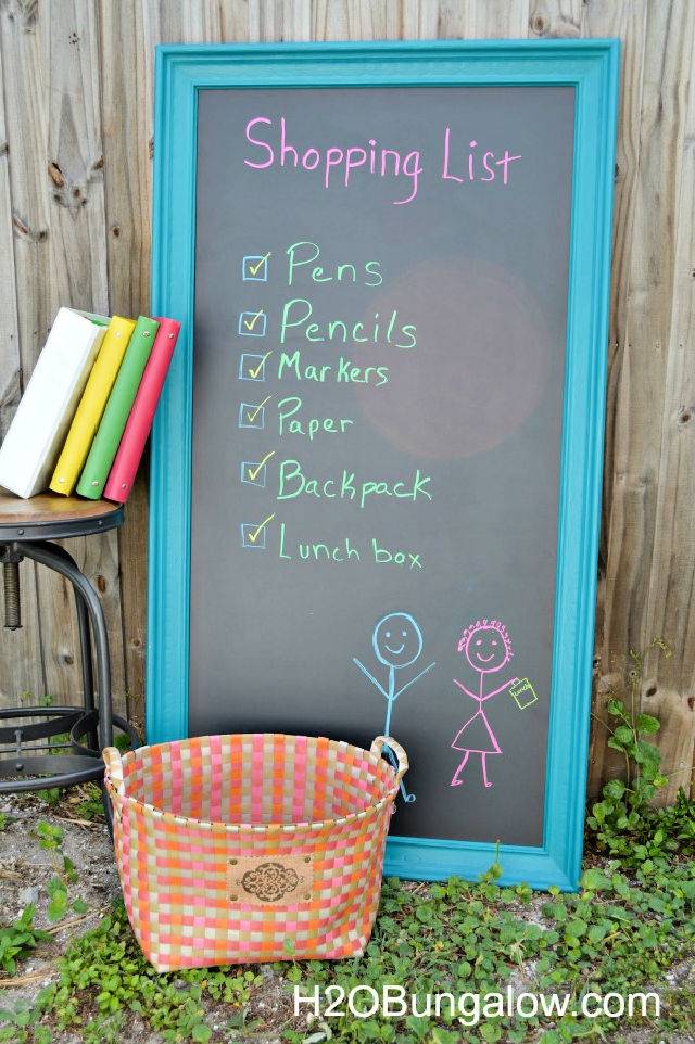 Build a Chalkboard With Old Picture Frame