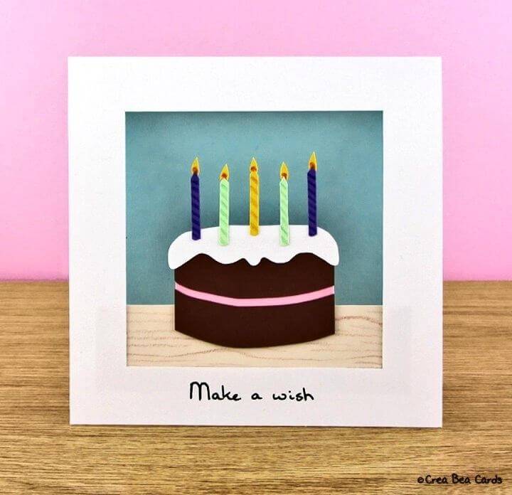 Chocolicious DIY Birthday Cake Card, Cake Art Birthday Card