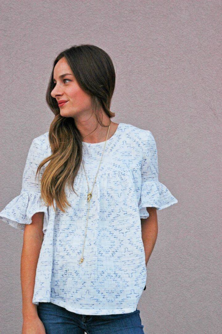 DIY Boho Blouse for Beginners, comes in enchanting white appeal that will be loved by all fashion lovers!