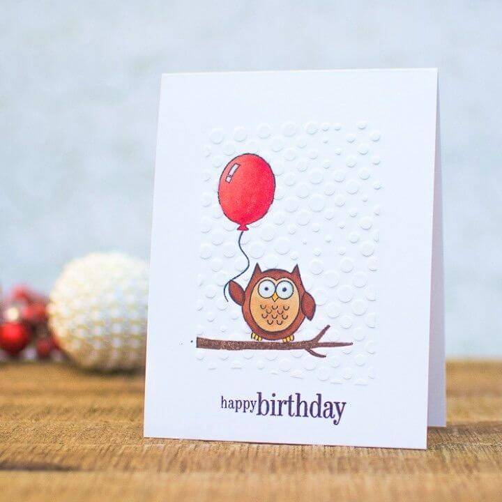 DIY CAS Wintery Birthday Cards, Easy Birthday Card Idea