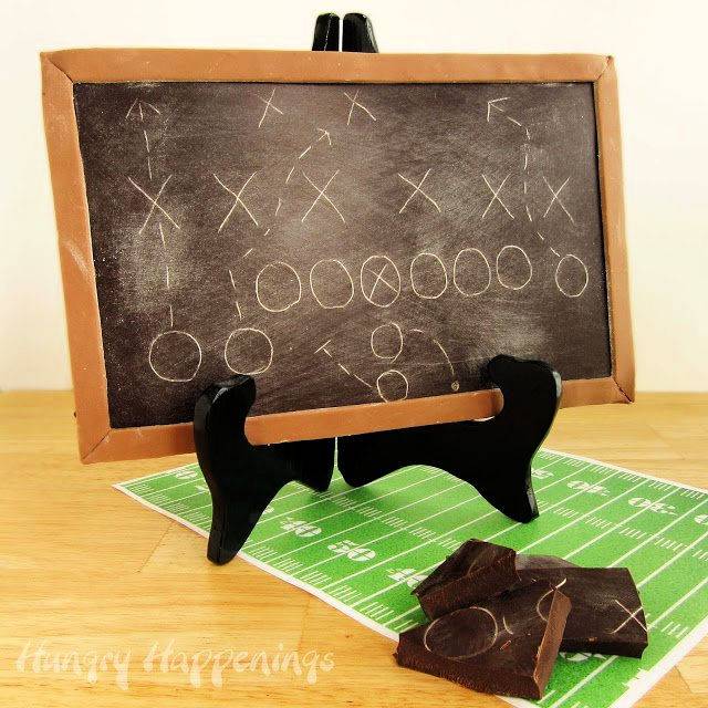 DIY Chocolate Football Chalkboard