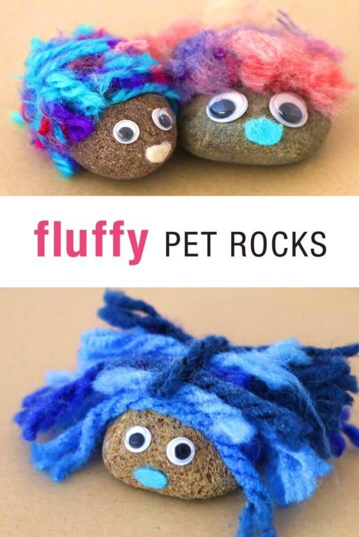 DIY Fluffy Pet Painted Rocks, Fun Painted Rocks, Painted Rock Animals and Pets