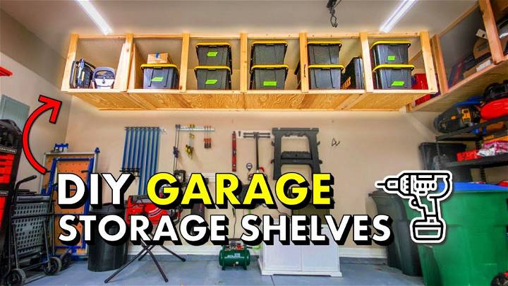 DIY Garage Storage Shelves Free Plans