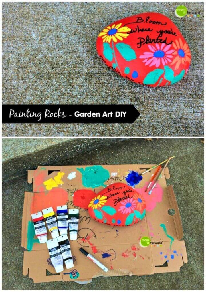 DIY Painting Rocks – Garden Art, Painted Rock art Crafts