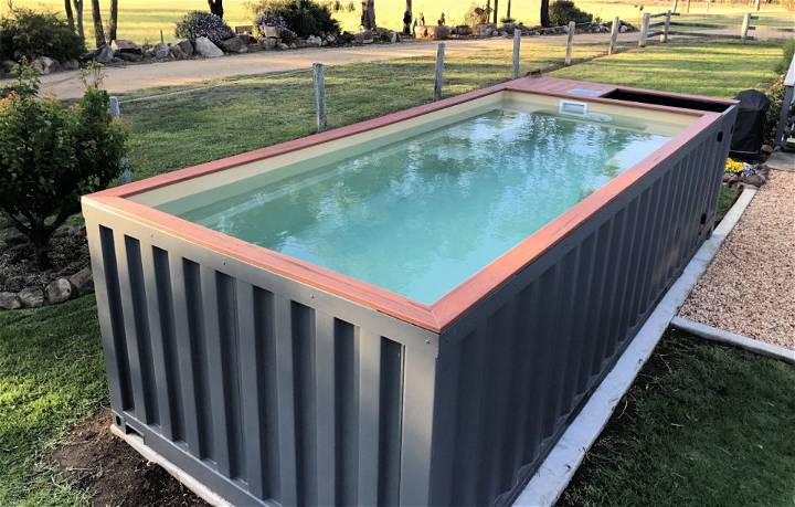 DIY Shipping Container Swimming Pool
