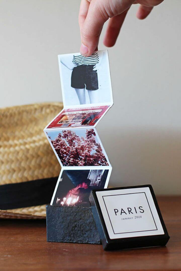 DIY Tiny Travel Album in a Box, save your travel memories by making at tiny travel book and if you need an inspiration, just check it out here!