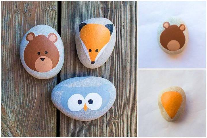 DIY Woodland Animal Painted Rocks, Boost your Garden Decors with the Painted Rocks