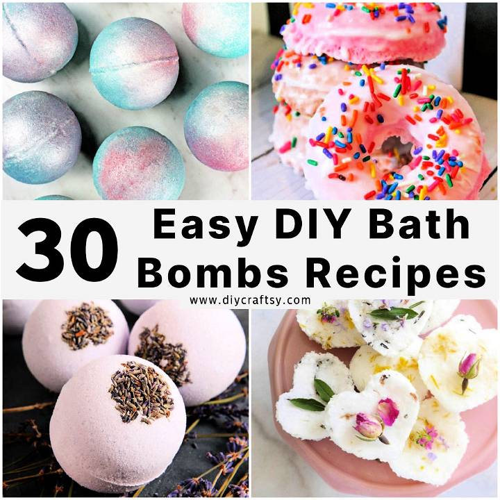 DIY bath bombs recipes