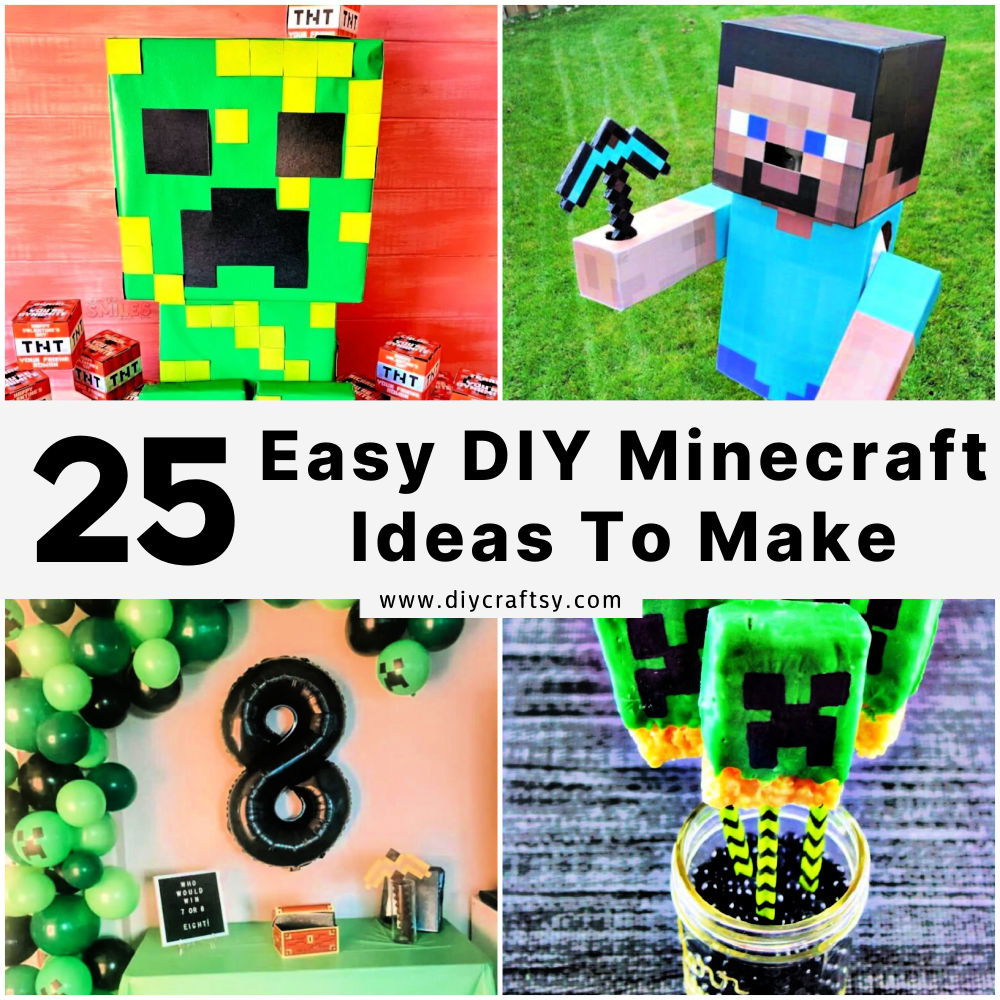 25 Minecraft Crafts For Kids Art And Craft Ideas 25 Minecraft Crafts For Kids Art And Craft Ideas