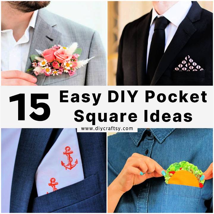 DIY pocket square ideas