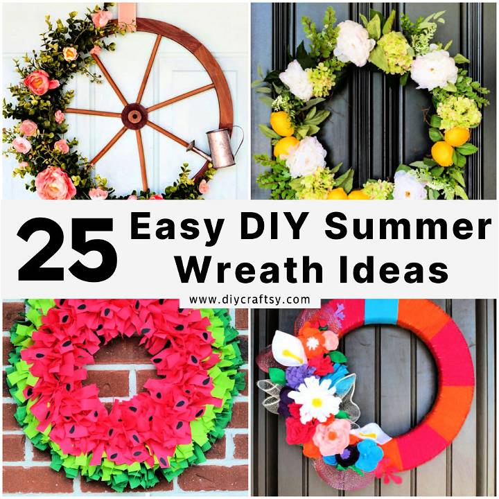 DIY summer wreath ideas