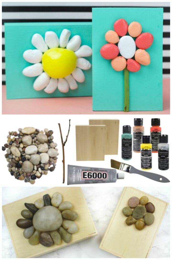 Easy DIY Painted Rock Flowers, painted rock flowers