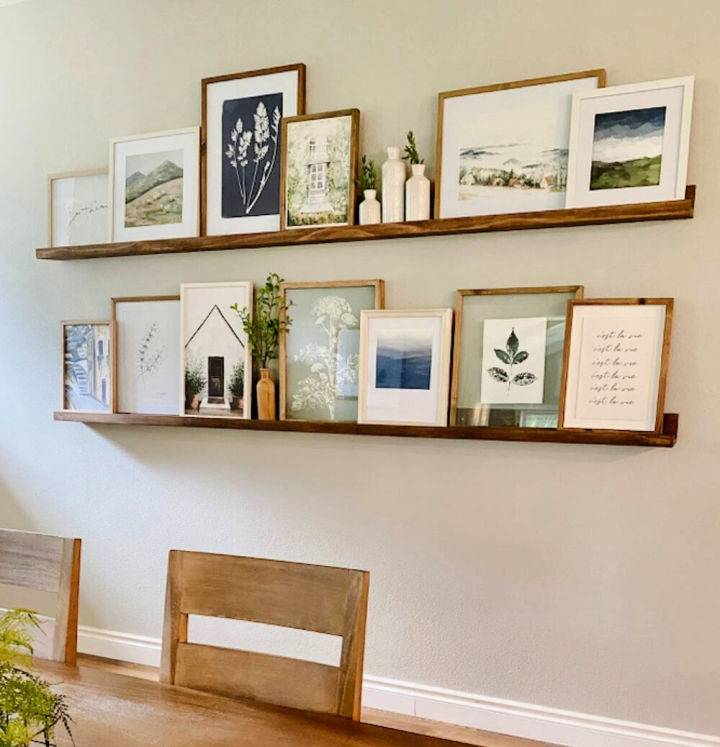 Easy DIY Wooden Picture Ledge