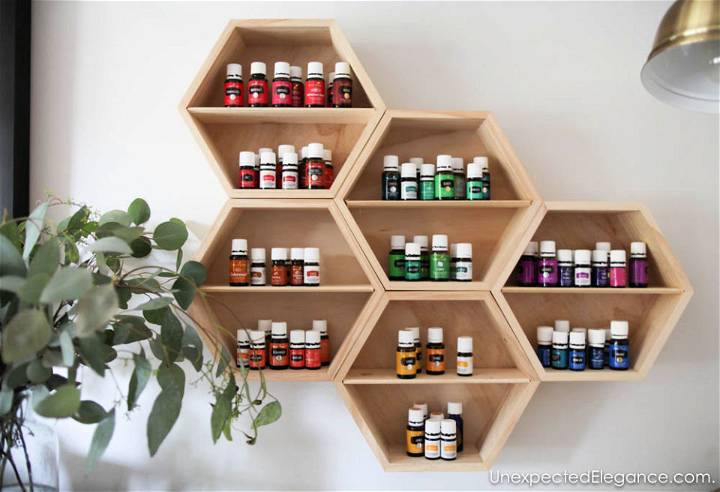 Homemade Essential Oil Wall Storage