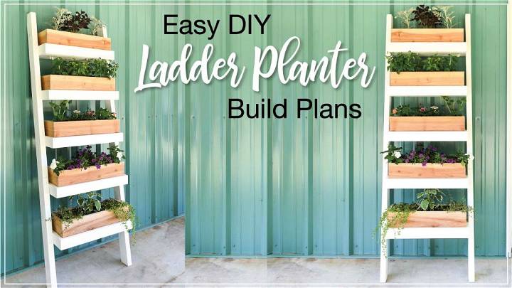 Free Vertical Ladder Planter Plan