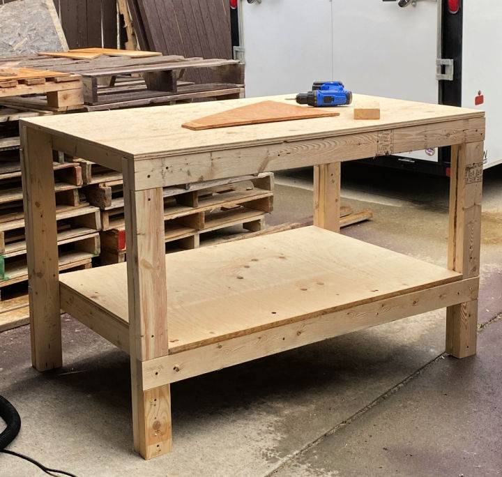 Build a Garage Workshop Workbench
