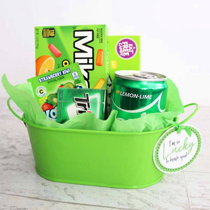 Make a Green Lucky Gift Basket