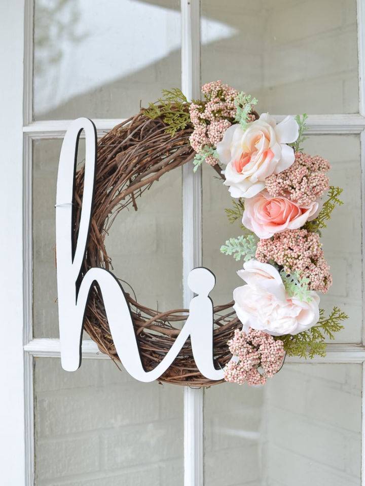 Handmade Summer Wreath for Front Porch