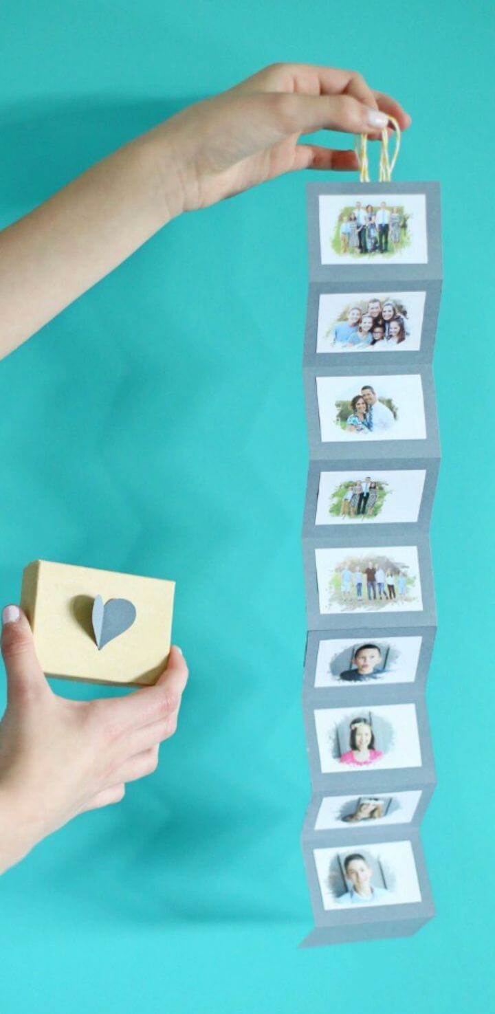 How to DIY Accordion Photo Box