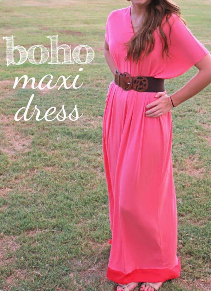 How to Make Boho Maxi Dress that will instantly create a stylish bohemian look of you