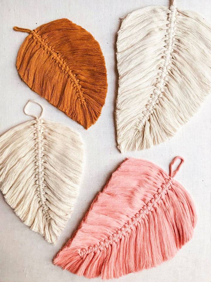 How to Make Macrame Feathers