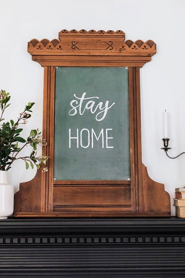 Inexpensive DIY 2 Ingredient Chalkboard