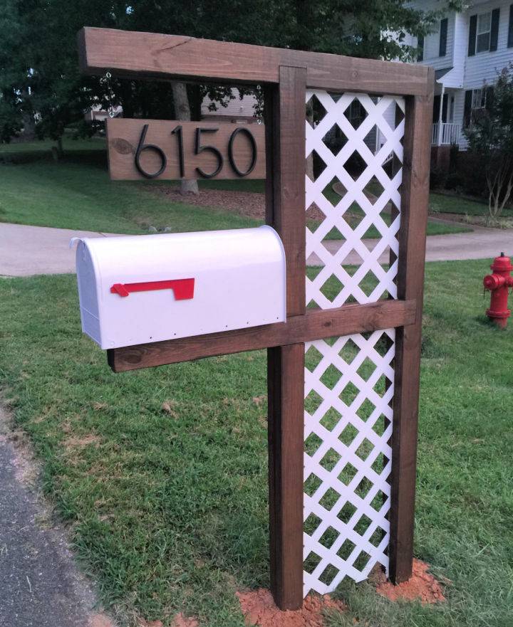 DIY Lattice Mailbox - Step by Step Instructions