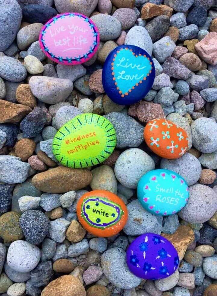 Make Painting Rock for The Kindness Rocks, Painted Rocks with Sayings, Quoted Painted Rocks