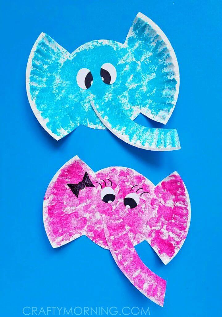 Make Paper Plate Elephant Kids Craft that will be ready in a few easy steps