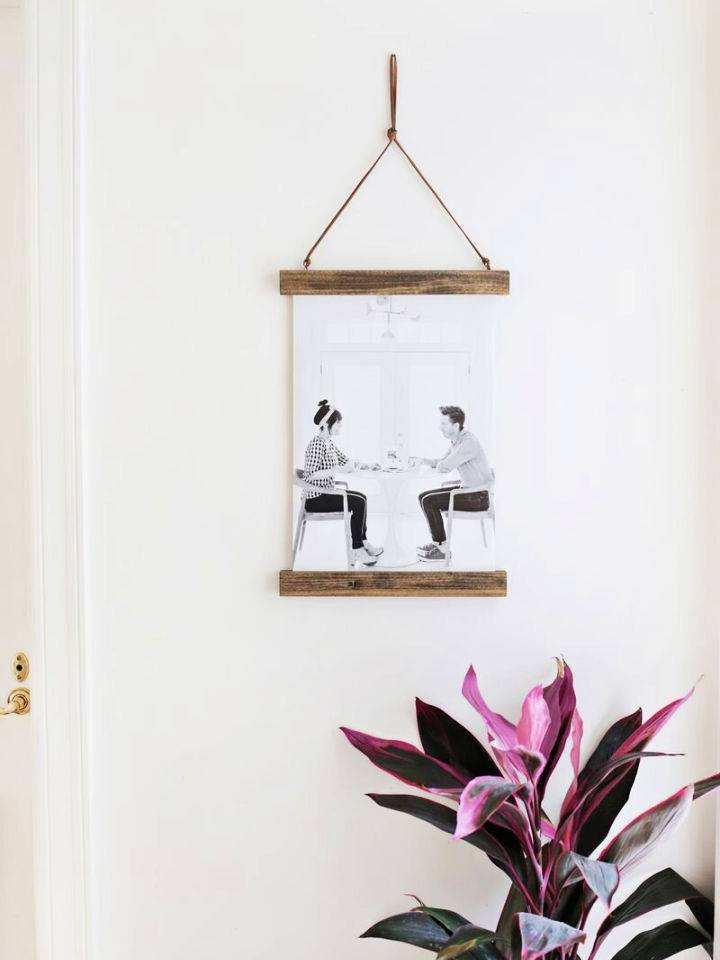 Make a Poster Hanger Step by Step
