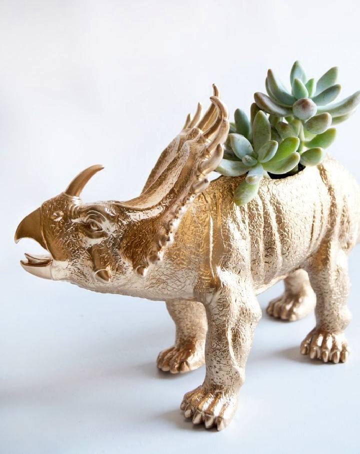 Make a Precious Dinosaur Toy Succulent