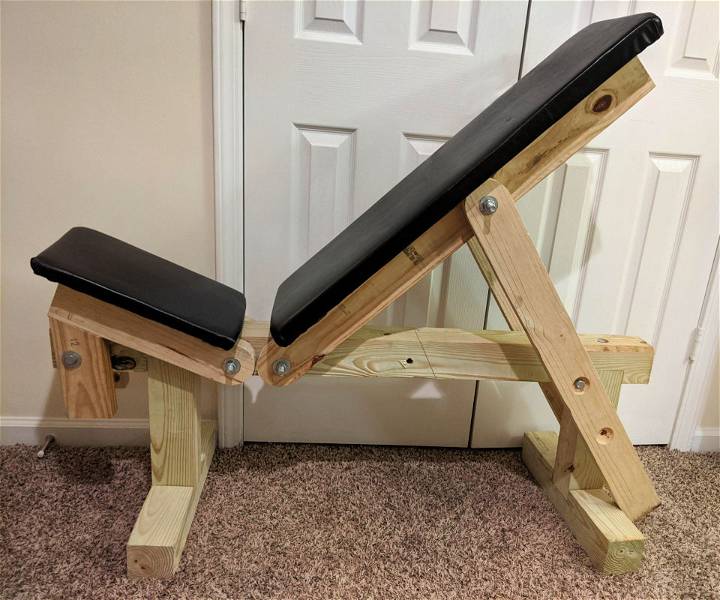 Make an Adjustable Wooden Weightlifting Bench