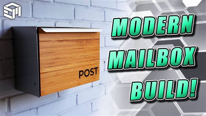 Modern DIY Mailbox Using Wood
