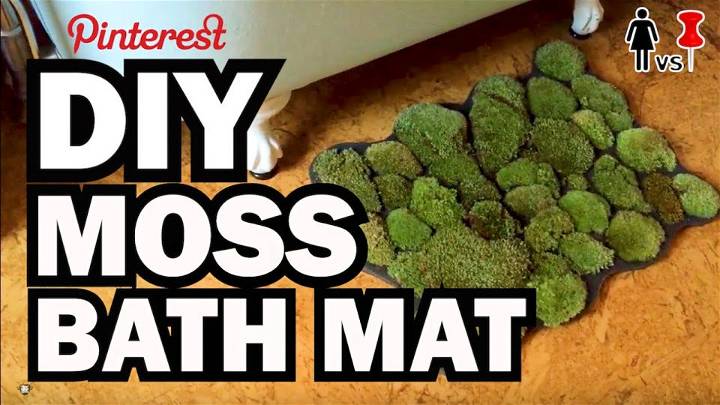 Best DIY Moss Bath Mat Tutorial