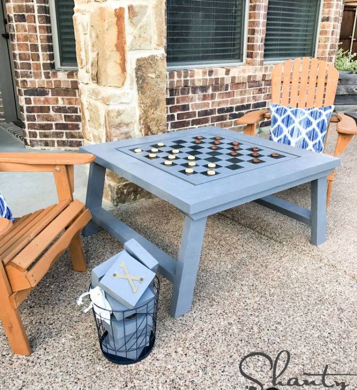 Make Your Own Outdoor Game Table