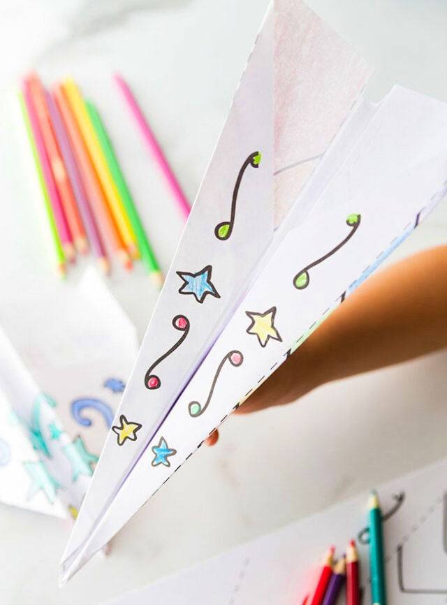 Paper Airplane With Free Printables