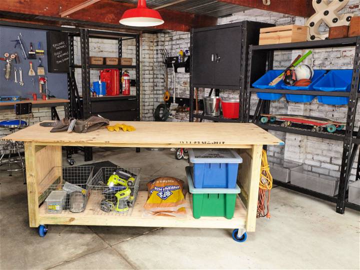 DIY Portable Workbench at Home