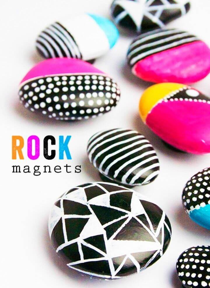 Quick DIY Painted Rock Magnets, Painted Rocks art