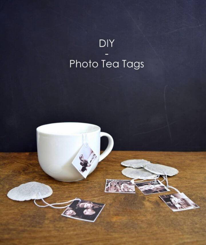 Quick DIY Photo Tea Tags, make the photo tea tags that will make a great photography gift for the tea lovers!