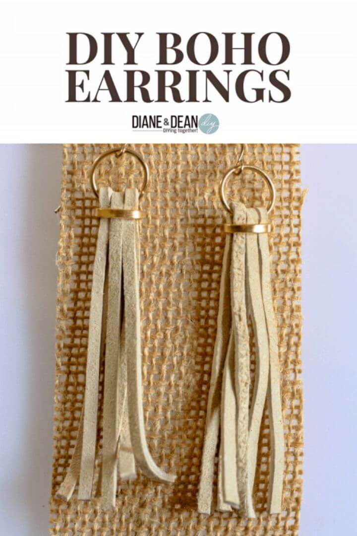 Simple DIY Boho Style Earrings