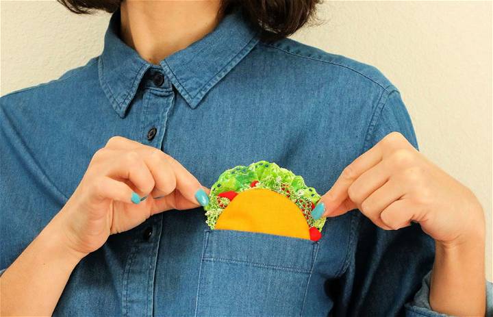 Handmade Taco Pocket Square