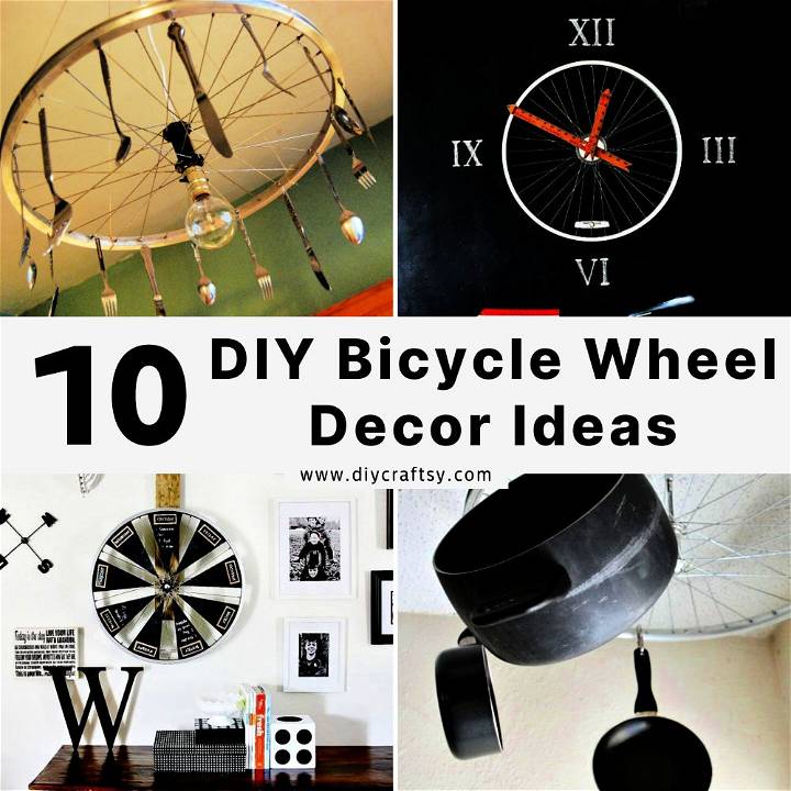 bicycle wheel decor ideas