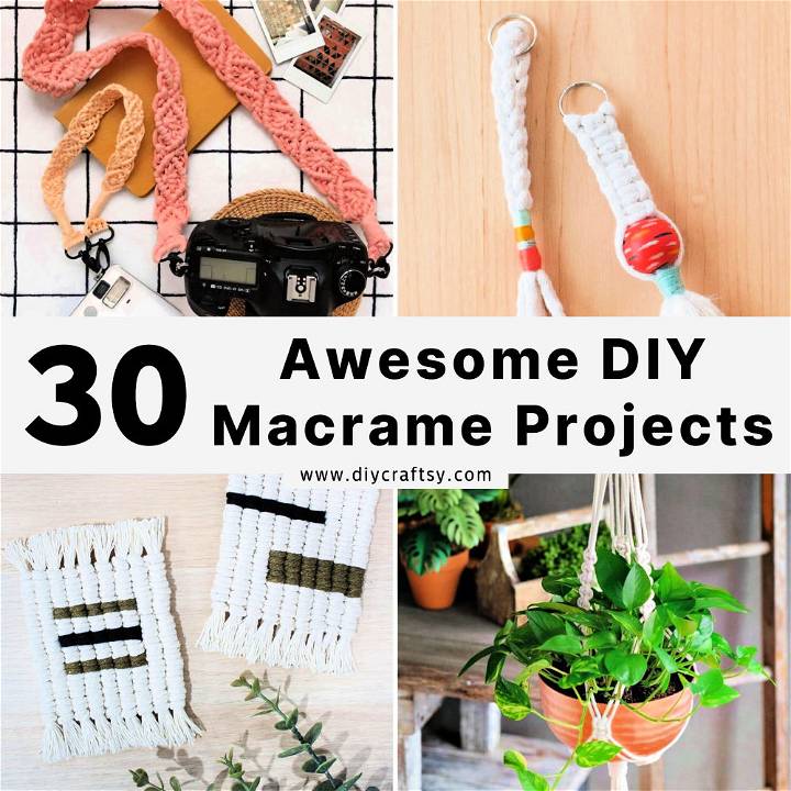30 DIY Macrame Projects for Beginners (Easy Macrame Ideas)
