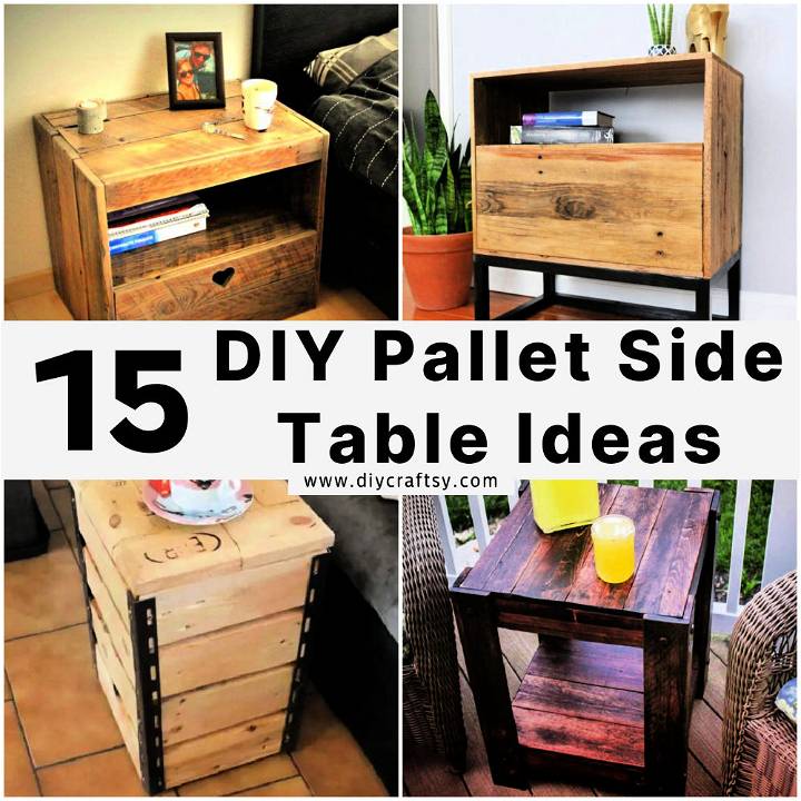 pallet side table ideas