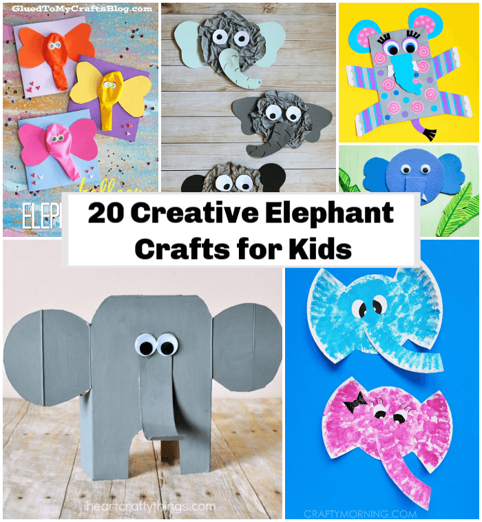 20 Creative Elephant Crafts for Kids To DIY