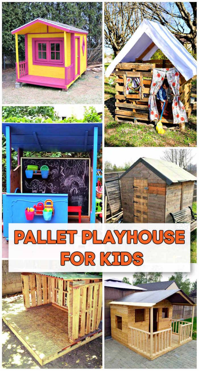 7 Diy Pallet Playhouse Plans For Your Kids Diy Crafts