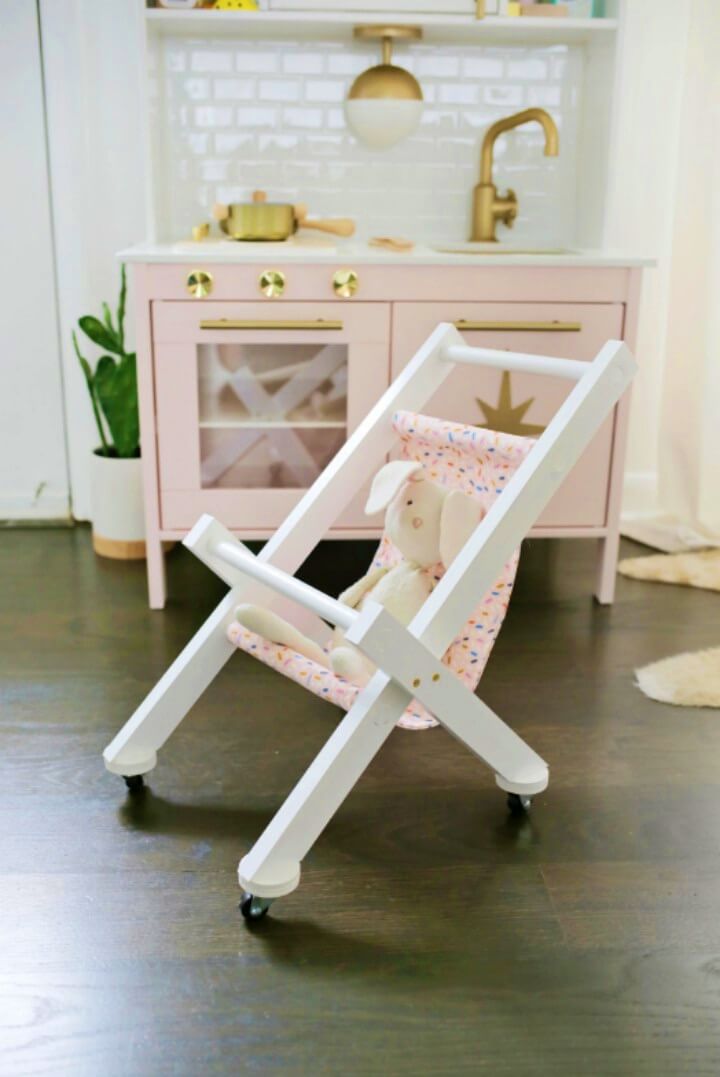 Adorable DIY Baby Doll Wooden Stroller